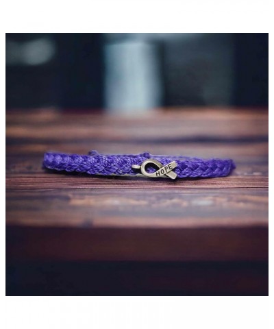 Pancreatic Cancer Awareness Bracelets, In Support of Loved Ones Battling Cancer Braided Style $11.39 Bracelets