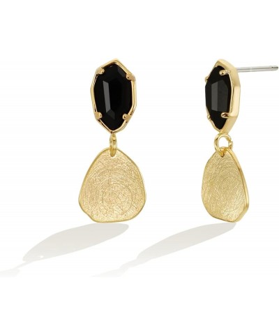 OZEL – Crystal Earrings for Women Dangle – 14K Gold Plated Lightweight Daily Fashion Earrings G3M0447_Black $11.65 Earrings