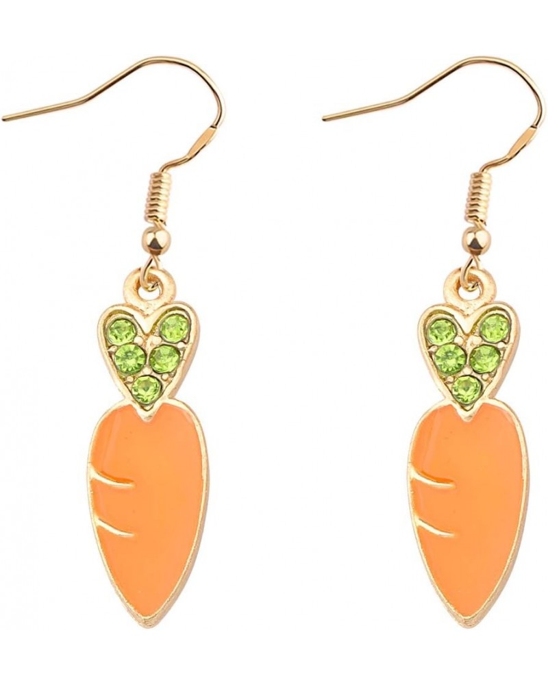 Carrot Dangle Earrings Cute Carrot Earrings Carrot Lover Jewelry Vegetable Drop Earrings Food Earrings Carrot Earrings $7.93 ...