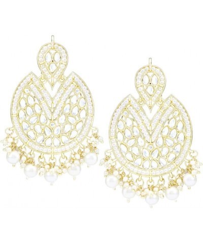 Traditional Maang Tikka With Earring Set Jewelry For Women White 6 $14.85 Jewelry Sets