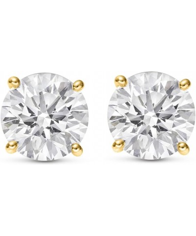 3/4-5 IGI Certified LAB-GROWN Round Cut Diamond Earrings 4 Prong Push Back Value Collection (D-E COLOR, VS1-VS2 CLARITY) 0.85...