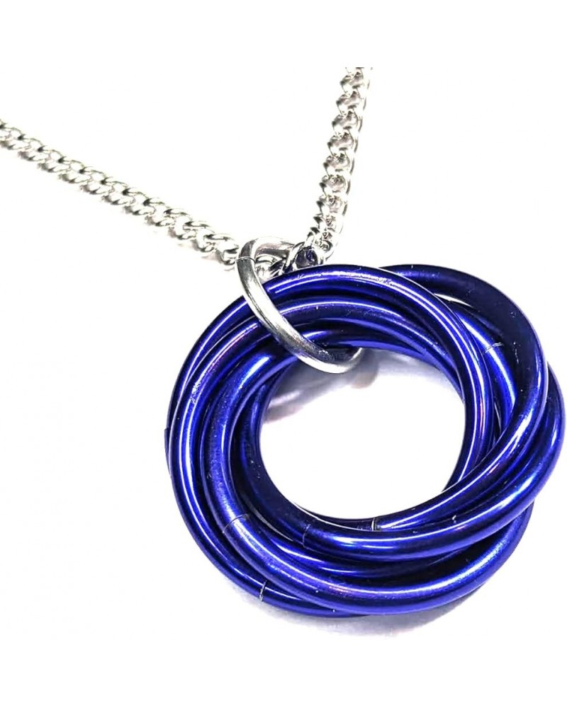 Necklace, Pendant: Forever Infinity Spiral - Quiet Discreet Fidget Anxiety Stim Stress Relief 18in Stainless Steel Chain Ultr...