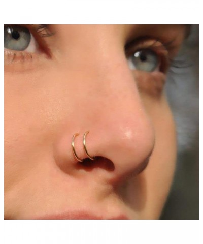 Hypoallergenic Nose Ring Hoops - Surgical Steel Septum Cartilage Ring - 20G 18G 16G 14G Diameter 5mm to 16mm Body Piercing Li...