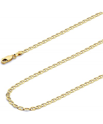 14K Hollow Gold Mariner Chains (Select Options) 18 Inches Yellow Gold $339.84 Necklaces