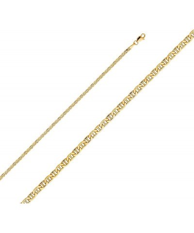 14K Hollow Gold Mariner Chains (Select Options) 18 Inches Yellow Gold $339.84 Necklaces