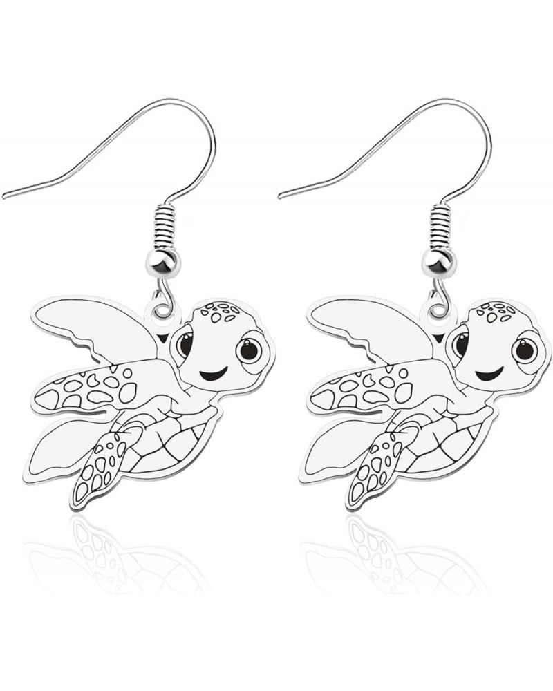 Nemo Dory Movie Inspired Gift Nemo Dory Merchandise Nemo Dory Squirt Turtle Earrings squirt earring $11.33 Earrings