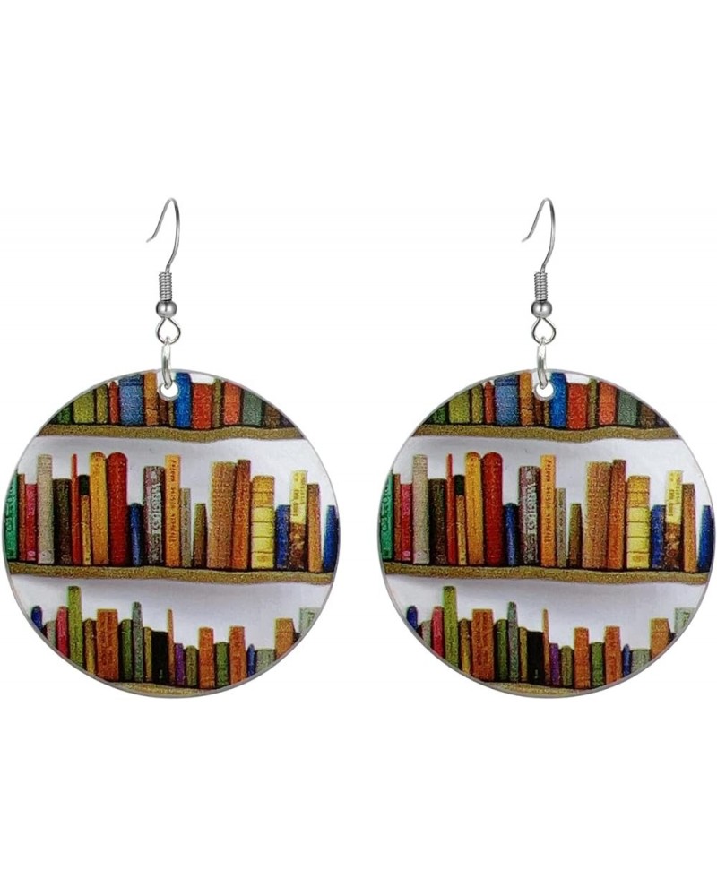 Book Earrings for Women Librarian Gifts For Book Lovers Earrings Bookshelf Dangle Drop Earrings Funny Graduation Back to Scho...