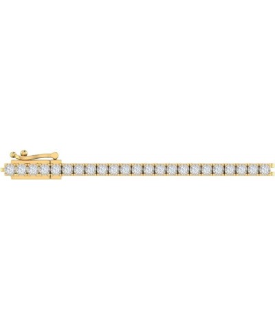 1 to 1 1/10 Carat Diamond Tennis Bracelet in 925 Sterling Silver (7 to 8 inch) yellow gold plated silver 7.5 Inches $123.20 B...