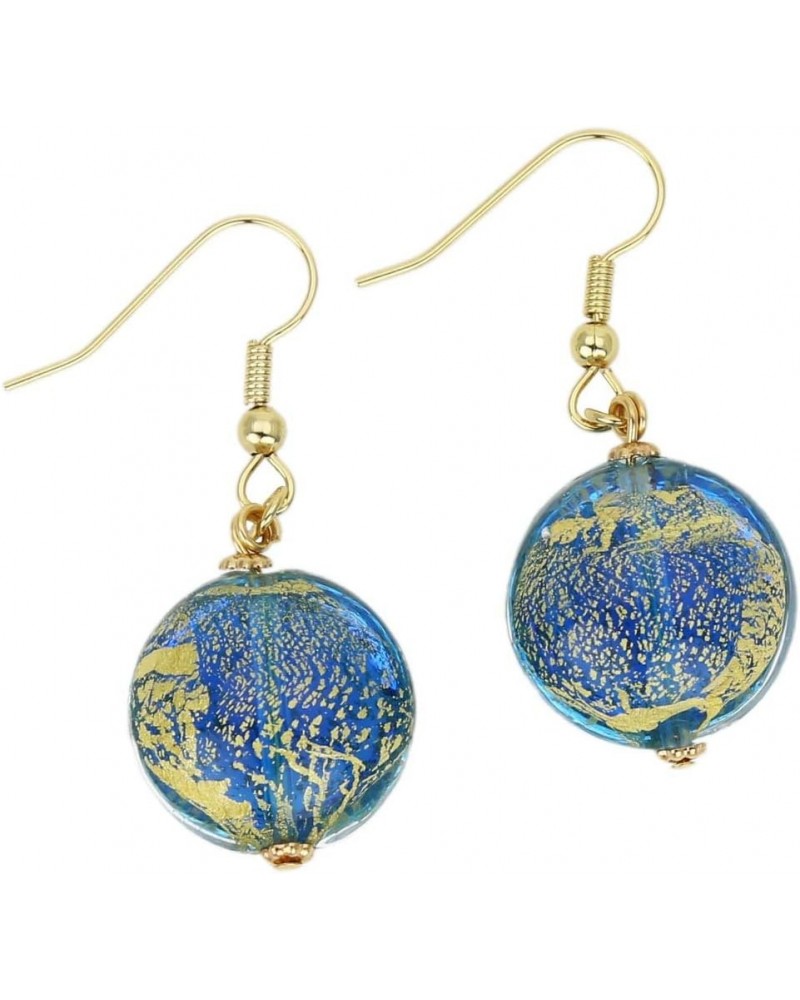 GlassOfVenice Murano Glass Ca D'Oro Earrings - Aqua $27.47 Earrings