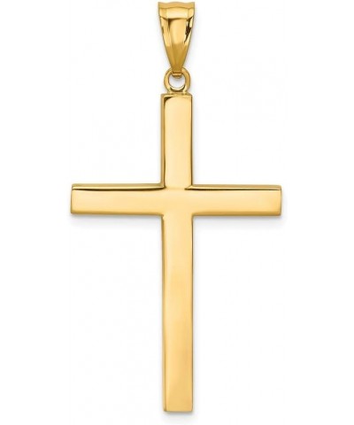 Solid 14k Yellow Gold Cross Crucifix Pendant (40mm x 21mm) $63.90 Pendants