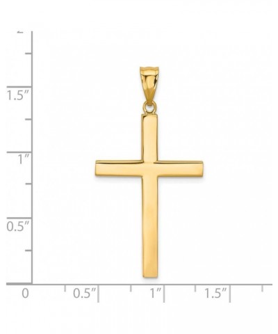 Solid 14k Yellow Gold Cross Crucifix Pendant (40mm x 21mm) $63.90 Pendants