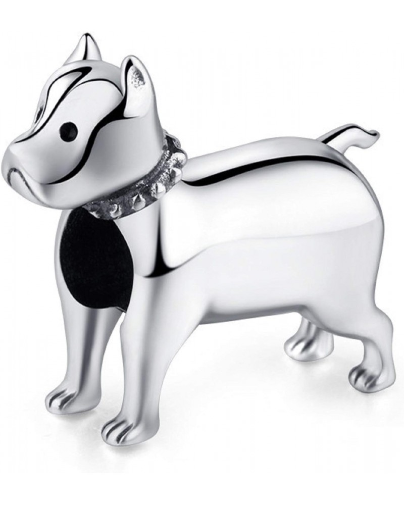 Genuine Bolenvi 925 Sterling Silver Pitbull American Pit Bull Terrier Charm Beads Pendants For Charms Bracelets & Necklace $2...