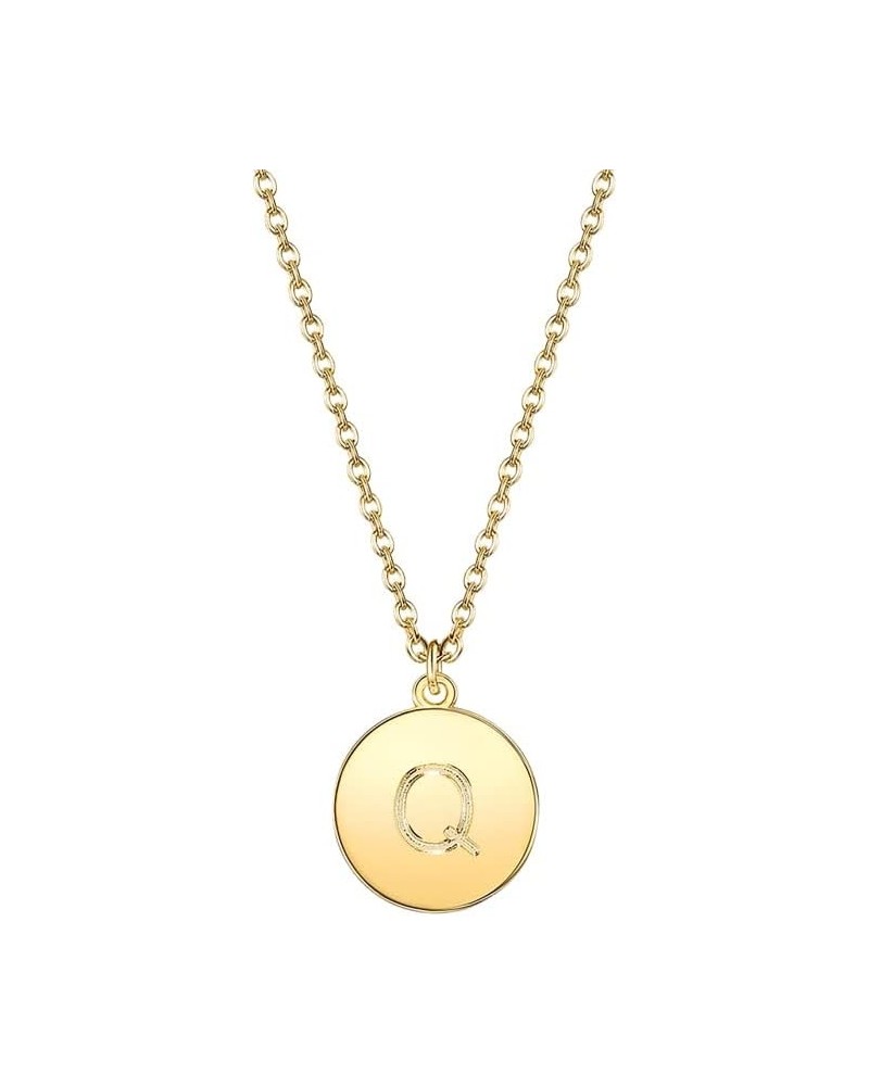 Initial Disc ONE IN A MILLION Pendant Necklace Gold Plating 18 Inch Chain + 2in Extender Q $10.39 Necklaces