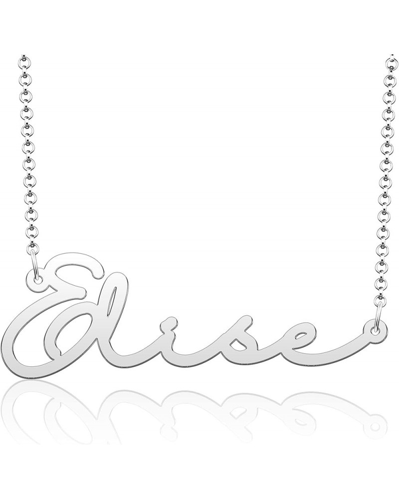 Personalized Name Necklace Cursive Script Name Stainless Steel Jewelry for Girls Name Necklace for Women Gold Name Necklace E...