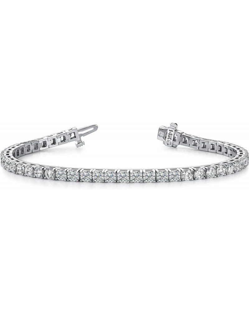 5 to 20 Carat LAB GROWN Classic Diamond Tennis Bracelet 4 Prong Ultra Premium Collection D-E VS1-VS2 White Gold 7.0 carats $3...