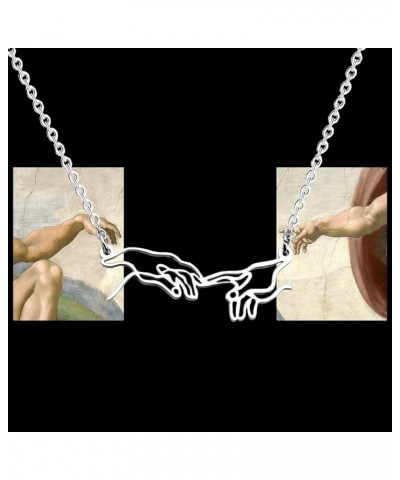 Creation of Adam Necklace Renaissance Jewelry Hollow Out Art Pendant Necklace Gift for Women Girls Necklace $10.07 Necklaces