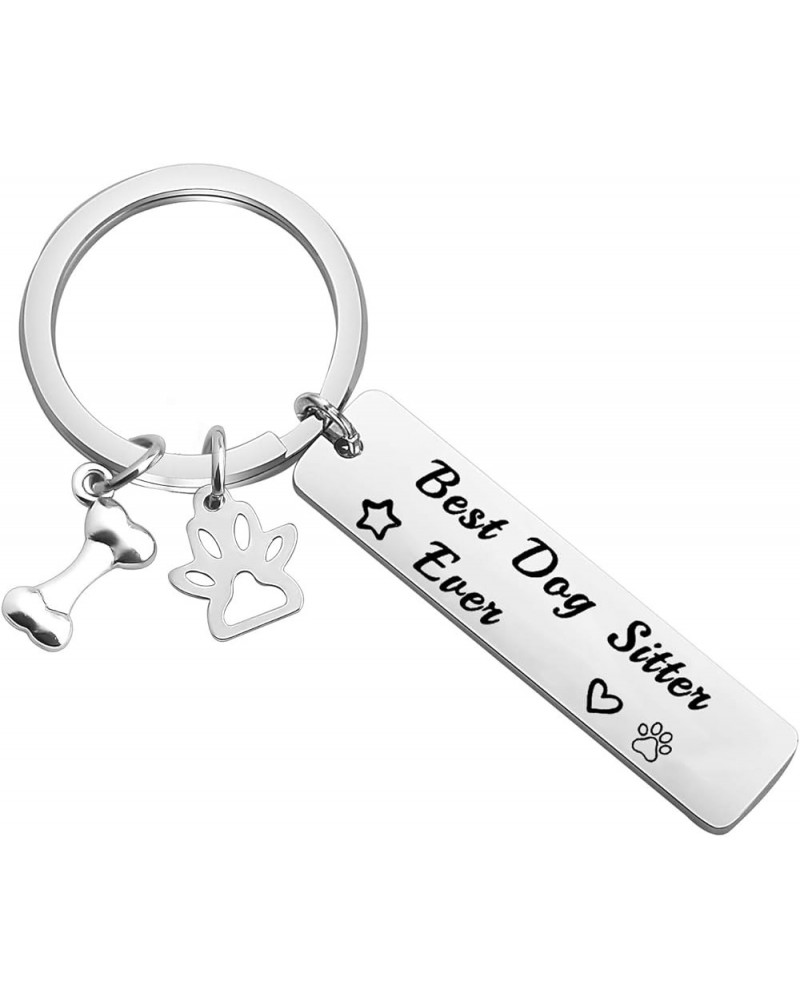 Dog Sister Gift Best Dog Sitter Ever Keychain Gift for Dog Caretaker, Dog Walker Dog Sister $10.20 Pendants