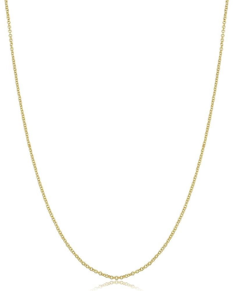 14k Yellow Gold Filled Or White Gold Filled Cable Chain Necklace For Women And Men (1mm, 1.3mm, 1.5mm or 2.1mm - sizes from 1...