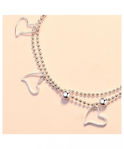 Charm Bracelets for Women Sterling Silver Bracelets for Women Lady's Pendent Charm Cuff Bracelets for Teen Girls Silver Jewel...