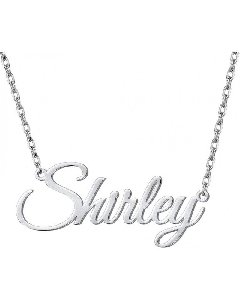 Name Necklace Personalized, Custom Made Nameplate Necklace Dainty Sterling Silver Gift for Mother Girlfriend Sterling Silver ...