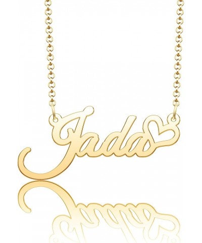 Personalized Name Necklace Heart Symbol Copper Jewelry for Girls Name Necklace for Women Gold Name Necklace Jada-Gold $10.00 ...