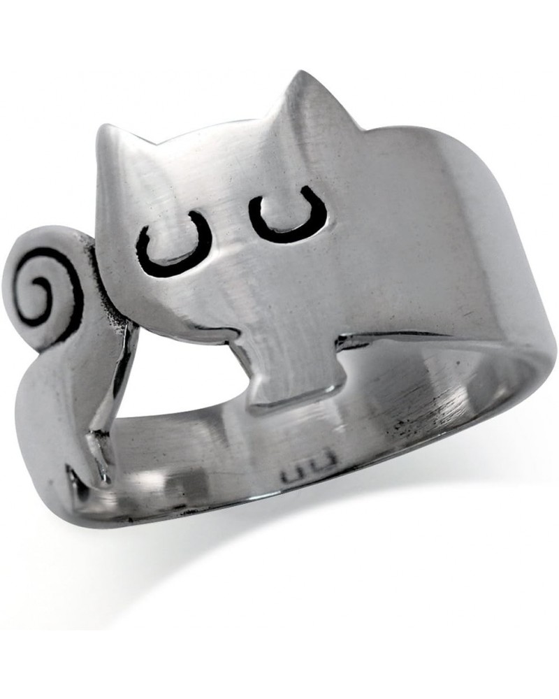 925 Sterling Silver Cat Casual Fun Ring $12.38 Rings