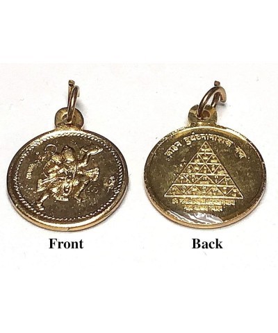 Yantra Kavach Pendants - Brass & Ashtadhatu 1-1.25", Gold Polished Vaahan Durghatna Yantra $9.10 Pendants