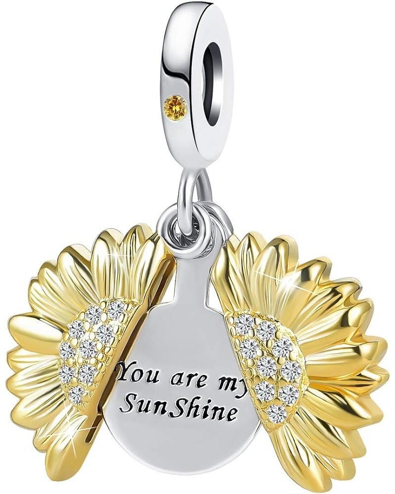 You are My Sunshine Sunflower Bead Charms for Pandora Charm Bracelets Girls Women Jewelry You are My Sunshine $7.93 Bracelets