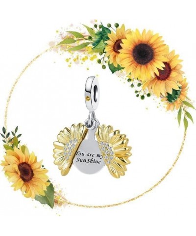 You are My Sunshine Sunflower Bead Charms for Pandora Charm Bracelets Girls Women Jewelry You are My Sunshine $7.93 Bracelets