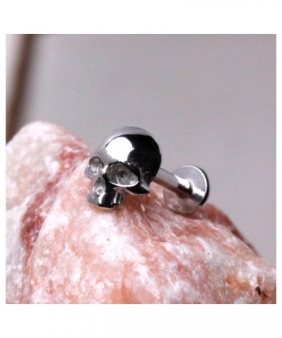 Dynamique 316L Surgical Steel Skull Push In Labret (Sold Per Piece) $10.08 Body Jewelry