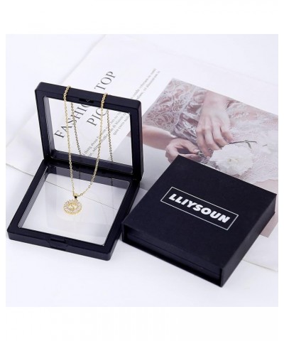 Initial Necklaces for Women Initial Jewelry for Women Teen Girls 14K Gold Plated Letter Layered Personalized Round Zirconia L...