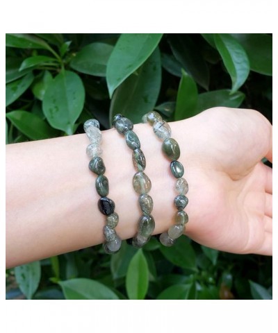 1pc Natural Stretch Gemstone Bracelet 5mm-8mm Free Form Bead 7 Inch 7.5 Inch Healing Crystal Engergy Quartz Chakras Jewelry W...