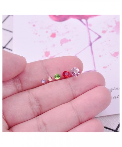 20 Pairs Women Small Stud Earrings Set, Shiny Cubic Zirconia Stud Earrings for Dating Party Gifts 2mm $7.97 Earrings