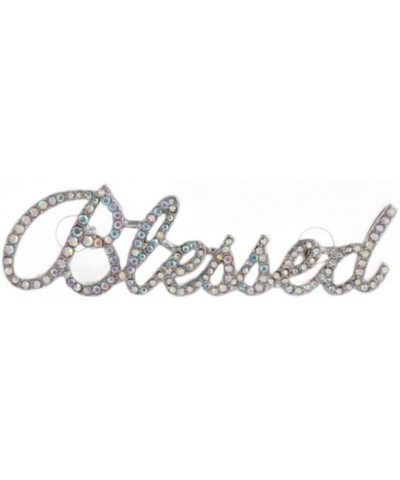 Blessed Rhinestone Brooch Jewelry Pin Jacket Accent Design Decoration Keepsake Gift $11.48 Brooches & Pins