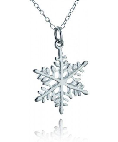 925 Sterling Silver Dainty Weather Pendant Necklaces SNOWFLAKE 2 $19.20 Necklaces