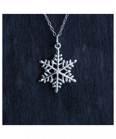 925 Sterling Silver Dainty Weather Pendant Necklaces SNOWFLAKE 2 $19.20 Necklaces