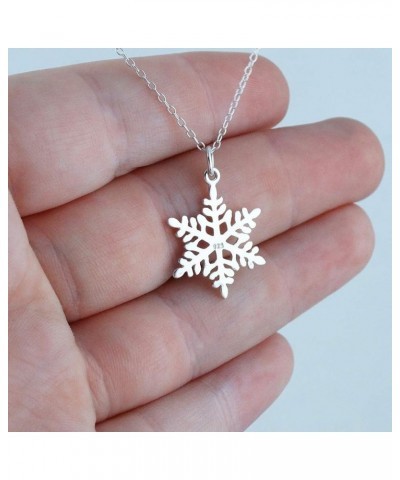 925 Sterling Silver Dainty Weather Pendant Necklaces SNOWFLAKE 2 $19.20 Necklaces