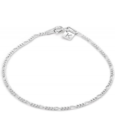 Sterling Silver Figaro Link Chain Bracelet Ankelet 2mm Italian Sterling Silver 10" Anklet $10.79 Bracelets