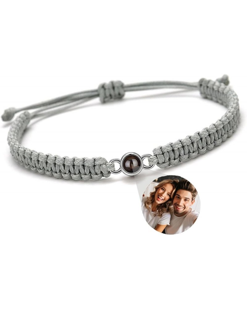 Picture Bracelet Personalized Photo,Custom Bracelets With Pictures,Personalized Bracelet For Custom Gifts For Men. grey $9.91...