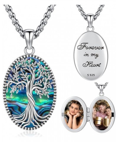 Tree of Life Necklace for Women and Men Sterling Silver 925 Tree of Life Jewelry K-9-tree of life locket-6 $18.19 Necklaces