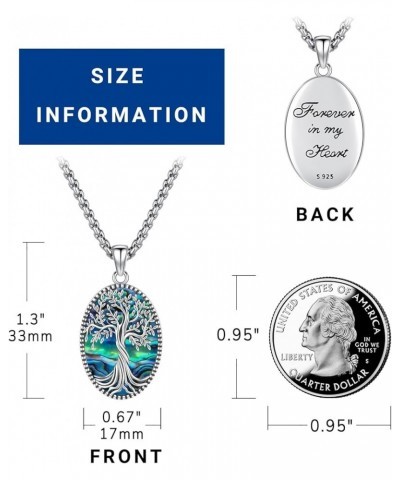 Tree of Life Necklace for Women and Men Sterling Silver 925 Tree of Life Jewelry K-9-tree of life locket-6 $18.19 Necklaces