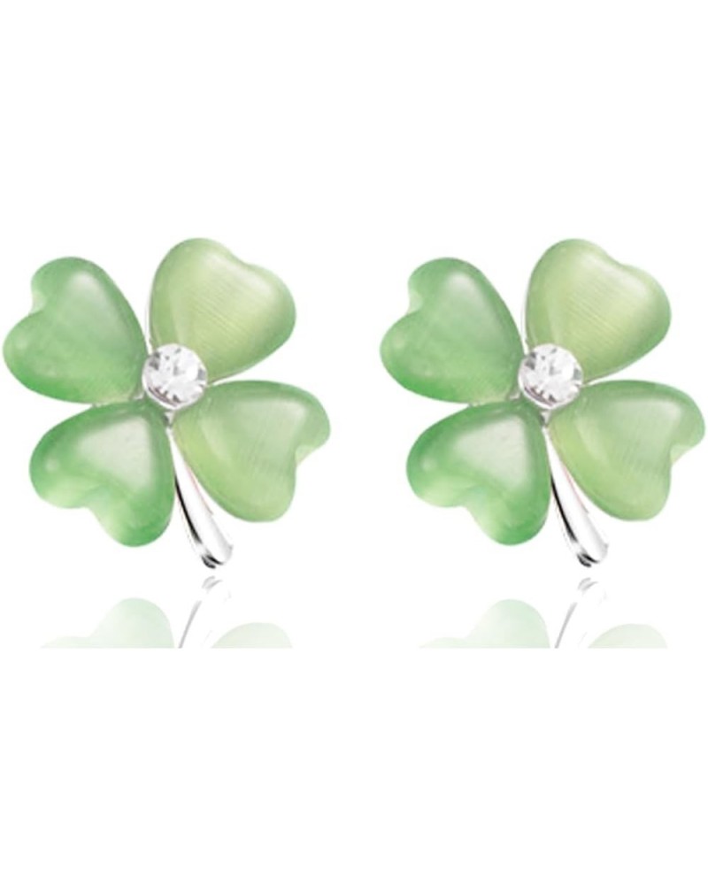 St.Patrick's Day Stud Earrings for Women Girls,Irish Shamrock Stud Earrings,Green Shamrock Earrings Irish Holiday Gifts C $6....