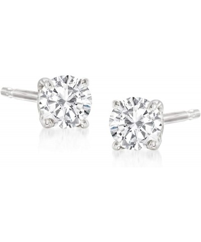 RS Pure 0.10 ct. t.w. Diamond Stud Earrings in 14kt Gold White Gold $52.48 Earrings