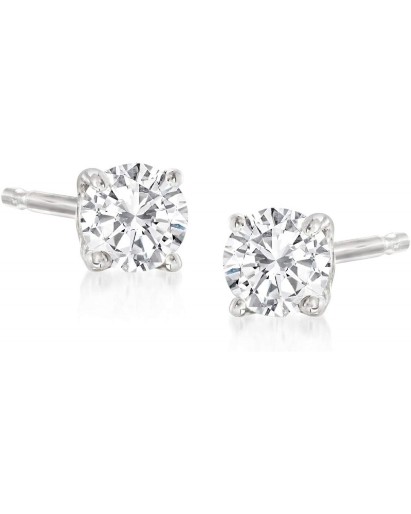 RS Pure 0.10 ct. t.w. Diamond Stud Earrings in 14kt Gold White Gold $52.48 Earrings