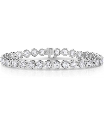 2 to 11 cttw Diamond Bracelet 14K White Gold Tennis Round 7 Inch 8.0 carats $1.00 Bracelets