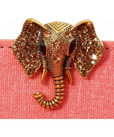 Women Rhinestone Elephant Brooch Pin Elephant Buckle Brooch (Old Silver(2pcs)), 3.7*3.7cm Bronze(2pcs) $6.24 Brooches & Pins