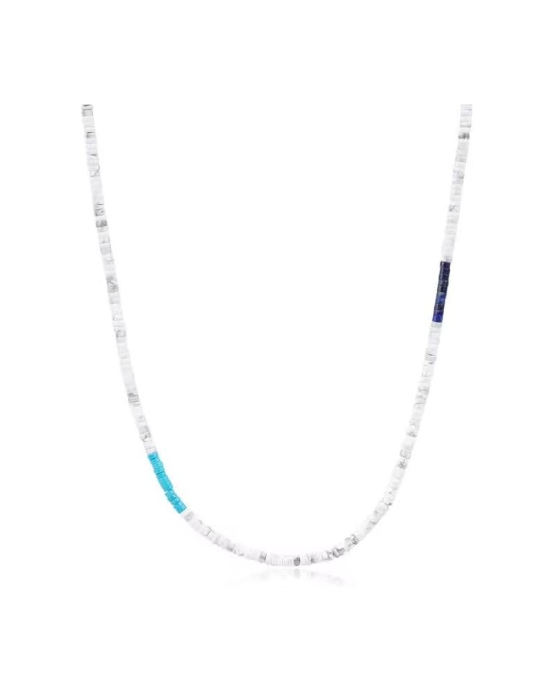 Mens Womens Heishi Genuine Stone Beaded Necklace 26" Howlite $13.86 Necklaces