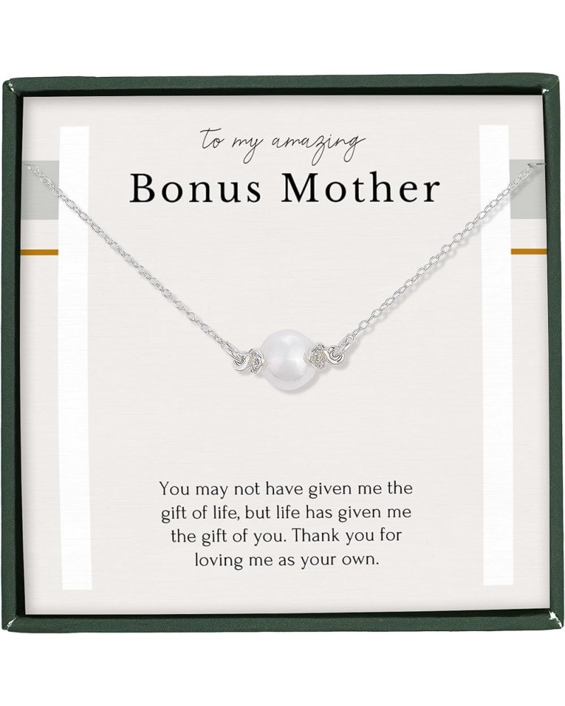 Mother of the Groom gifts Mother of the Bride Gifts on Wedding Day from Daughter Son Jewelry Necklace Gift Box 18. Bonus Mom ...