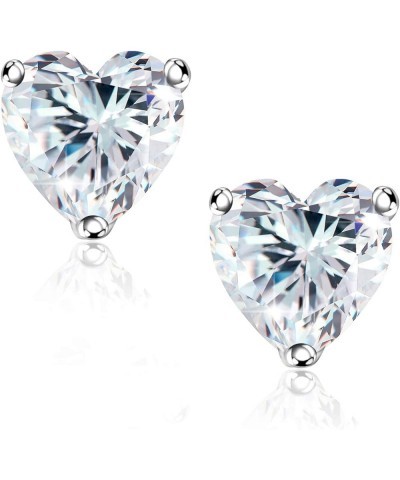 STUNNING FLAME" Trillion-cut/Cushion-cut/Emerald-cut/Marquise-cut ... 18K White Gold Plated Sterling Silver Cubic Zirconia Si...