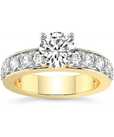 1 Carat -5 Carat | IGI Certified Lab Grown Diamond Engagement Ring | 14K Or 18K in White, Yellow Or Rose Gold | Adele Side St...